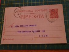 Antica cartolina postale usato  Oliveto Lario