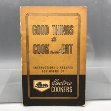 electric eats cookbook for sale  Pittsburgh