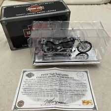 Maisto FXSTB Night Train 1999 Harley-Davidson motocicleta 1:18 fundido com caixa comprar usado  Enviando para Brazil