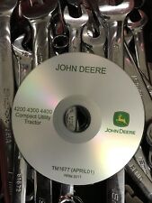 John Deere 4200 4300 4400 Compact Utility Tractor Service Repair Manual TM1677CD for sale  Shipping to Ireland
