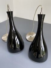 Pair black glass for sale  HALIFAX