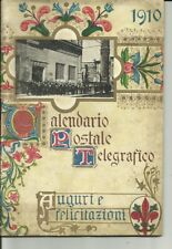 Calendario postale 1910 usato  Piombino