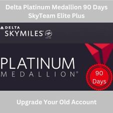 Medalhão de platina Delta Skymiles e SkyTeam Elite Plus 90 dias comprar usado  Enviando para Brazil