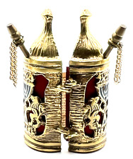 Used, Hebrew Sefer Torah (Torah Scroll) in Ornately Decorated Brass Case-Vintage 1963 for sale  Shipping to South Africa