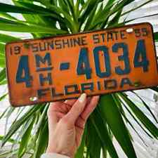 Usado, Placa de licença vintage Flórida 1955 Sunshine State aniversário garagem decoração carro  comprar usado  Enviando para Brazil