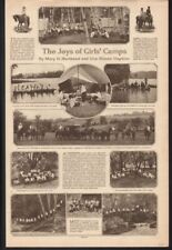 1915 GIRLS CAMP CHEROKEE PASADENA NOVA INGLATERRA ESPORTE AO AR LIVRE CAVALO LAGO 20386 comprar usado  Enviando para Brazil
