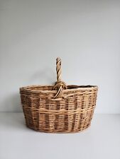Vintage wicker shopping for sale  LONDON