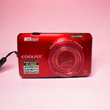 Cámara digital Nikon Coolpix S6300 16 megapíxeles roja con cargador. Probado funciona segunda mano  Embacar hacia Mexico