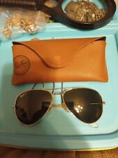 Used, ray-ban rb3025 aviator large metal sunglasses for sale  Shipping to South Africa