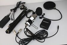 Kit de micrófono condensador micrófono profesional de estudio de radiodifusión con amplificador segunda mano  Embacar hacia Argentina