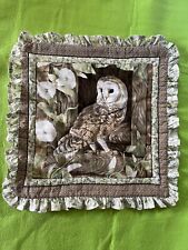 Vintage Cushion Cover Barn Owl Valerie Briggs Rose & Hubble 39 cmx40 cm Free P&P for sale  Shipping to South Africa