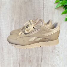 Reebok Classic Leather Mens 8.5 Running Retro Shoes Beige Tan Sneakers for sale  Shipping to South Africa