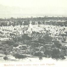 Antyczna drukowana pocztówka Mandalay Maha Lawka Maya Zain Pagoda  na sprzedaż  Wysyłka do Poland