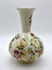 Used, Vintage Zsolnay Hand Painted Gilded Single Flower Floral Vase from Pécs, Hungary for sale  Shipping to South Africa