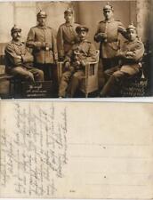 Militär Propaganda Soldaten Pickelhaube 1. WK Gruppenfoto  1914 Privatfoto, gebraucht gebraucht kaufen  Ortrand