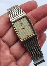 RARO Vintage Seiko Relógio de Pulso Masculino Tom Prata Deco Quadrado LOOK NR comprar usado  Enviando para Brazil