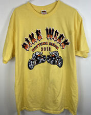 Usado, Camiseta Daytona Beach Bike Week XL amarilla para motociclista FL EE. UU. 2013 doble cara Pitbull segunda mano  Embacar hacia Argentina