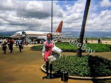 1970 Aloha Airlines Boeing 737 N73713 Pretty Lady Hawaii Kodachrome 35mm Slide comprar usado  Enviando para Brazil