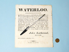 1815 battle waterloo for sale  BEDALE