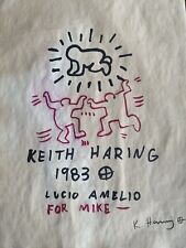 Dibujo vintage firmado y estampado de Keith Haring segunda mano  Embacar hacia Argentina