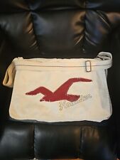 Bolsa carteiro Hollister vintage aba tamanho grande alça de ombro ajustável comprar usado  Enviando para Brazil