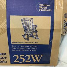 Usado, Kit de silla mecedora Whittier Wood Products madera de aliso para niños caja abierta 252W todas las piezas segunda mano  Embacar hacia Argentina