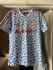 Camiseta de fútbol visitante Manchester United Adidas originales 1990-1992 talla: mediana segunda mano  Embacar hacia Argentina