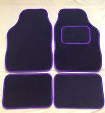 Vauxhall Corsa Universal Car Floor MATS Tapete Preto & Roxo Trim comprar usado  Enviando para Brazil