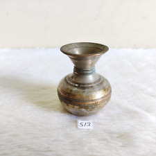 1930s Vintage Brass Handcrafted Miniature Flower Vase Decorative Rich Patina 513 for sale  Shipping to South Africa