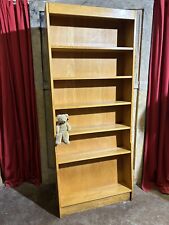 Vintage beech bookcase for sale  MANCHESTER