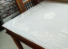 Vintage cream tablecloth for sale  WIGAN