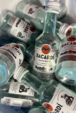Lote de 10 frascos vazios de plástico Bacardi Rum Shot pequenos minúsculos 50 ml garrafa transparente comprar usado  Enviando para Brazil