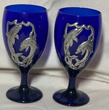 Blue wine glasses for sale  Earlham