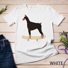 Camiseta unissex engraçada skate Doberman Pinscher filhote comprar usado  Enviando para Brazil