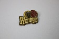 Vintage Wendy's Old Fashioned Hamburgers Red Rose Lapel Pin for sale  Shipping to South Africa