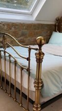 kingsize antique brass bed for sale  LEAMINGTON SPA