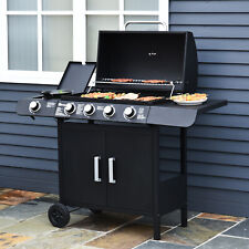 Deluxe Gas BBQ Grill Stainless Steel 4 Burner + 1 Side Outdoor Barbecue Party for sale  Shipping to South Africa