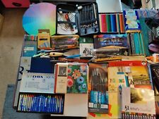 Job Lot Bundle Art Supplies Paint Pads Pencils Etc, used for sale  Shipping to South Africa