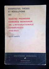 Manifestes thèses résolution d'occasion  France