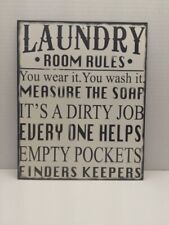 Laundry room rules for sale  Loveland