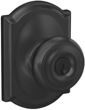 Schlage F51A GEO 622 CAM Door Knob Addison Keyed Entry Lock Matte Black for sale  Shipping to South Africa