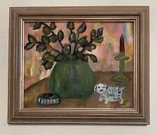 Original Mid Century Impressionist Still Life Oil On Board Painting for sale  Shipping to South Africa
