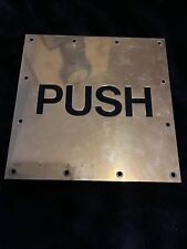 Brass push sign for sale  MARGATE