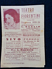 Napoli. programma teatro usato  Genova