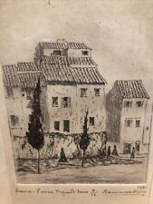 Cloister buildings etching for sale  Salinas