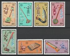 Estampillas de 7 sellos de instrumentos musicales de Mongolia 1986 montada sin montar o nunca montada segunda mano  Embacar hacia Argentina