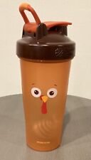 RARE Blender Bottle TURKEY Special Edition Orange Brown Bird Thanksgiving 2017, used for sale  Shipping to South Africa