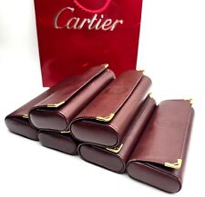 Estojo de couro vintage Cartier óculos bordô comprar usado  Enviando para Brazil