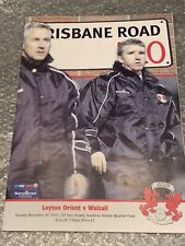 Leyton orient walsall for sale  WILLENHALL