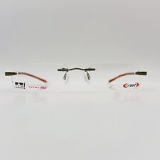 Eschenbach Brille Damen Herren eckig grün orange TITANFLEX crush 3557 randlos comprar usado  Enviando para Brazil